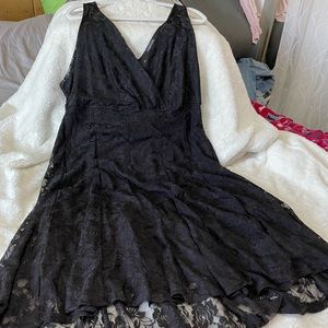 Forever Woman Black Lace Dress
